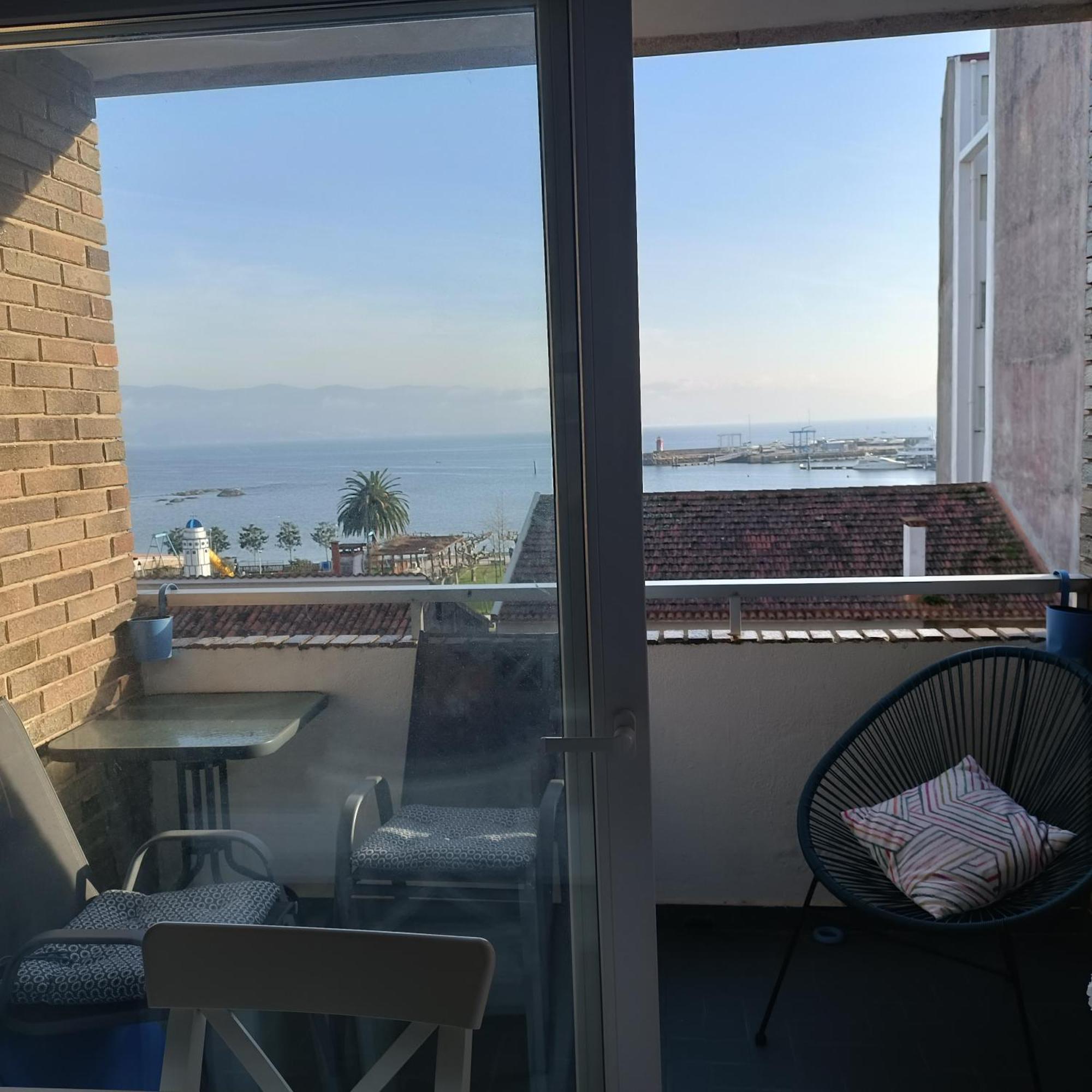 Vista Faro, Playa Panadeira Apartment Sanxenxo Luaran gambar